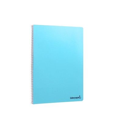 Cuaderno espiral liderpapel folio smart tapa blanda 80h 60gr pauta 35mm con margen colores surtidos