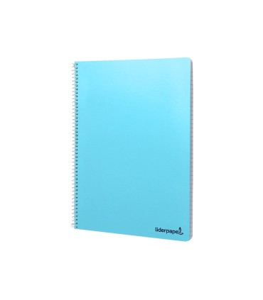 Cuaderno espiral liderpapel folio smart tapa blanda 80h 60gr pauta 35mm con margen colores surtidos