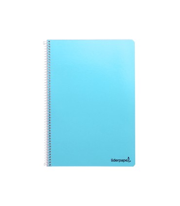 Cuaderno espiral liderpapel folio smart tapa blanda 80h 60gr pauta 35mm con margen colores surtidos