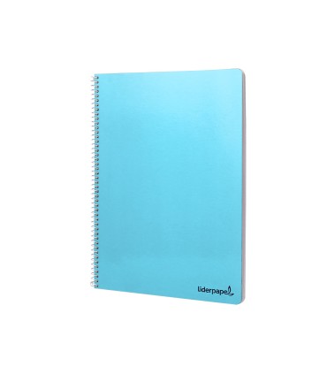 Cuaderno espiral liderpapel folio smart tapa blanda 80h 60gr horizontal 8mm con margen colores surtidos