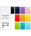 Cuaderno espiral liderpapel folio smart tapa blanda 80h 60gr horizontal 8mm con margen colores surtidos