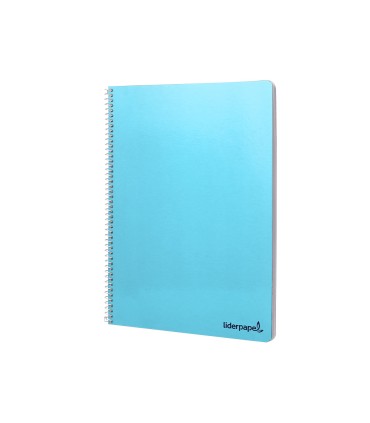 Cuaderno espiral liderpapel folio smart tapa blanda 80h 60gr cuadro 5 mm con margen colores surtidos