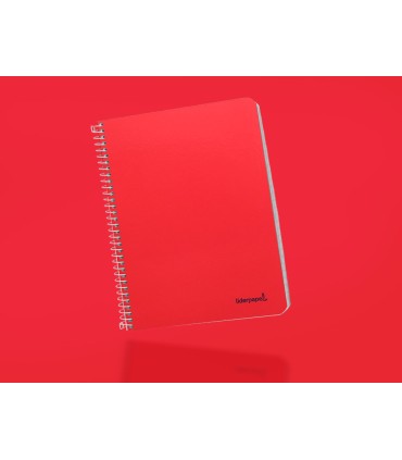 Cuaderno espiral liderpapel a5 micro smart tapa blanda 80h60gr horizontal 7mm doble margen 6 taladros colores