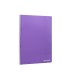 Cuaderno espiral liderpapel folio smart tapa blanda 80h 60gr cuadro 4mm con margen color violeta