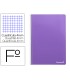 Cuaderno espiral liderpapel folio smart tapa blanda 80h 60gr cuadro 4mm con margen color violeta