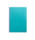 Cuaderno espiral liderpapel folio smart tapa blanda 80h 60gr cuadro 4mm con margen color turquesa