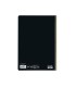 Cuaderno espiral liderpapel folio smart tapa blanda 80h 60gr cuadro 4mm con margen color negro