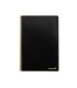 Cuaderno espiral liderpapel folio smart tapa blanda 80h 60gr cuadro 4mm con margen color negro