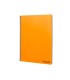 Cuaderno espiral liderpapel folio smart tapa blanda 80h 60gr cuadro 4mm con margen color naranja