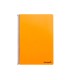 Cuaderno espiral liderpapel folio smart tapa blanda 80h 60gr cuadro 4mm con margen color naranja