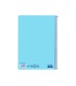 Cuaderno espiral liderpapel folio smart tapa blanda 80h 60gr cuadro 4mm con margen color celeste