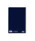 Cuaderno espiral liderpapel folio smart tapa blanda 80h 60gr cuadro 4mm con margen color azul oscuro