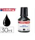 Tinta rotulador edding t 25 negro bote 30 ml