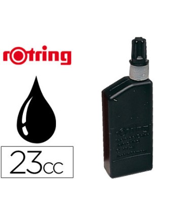 Tinta china rotring negra bote 23 cc