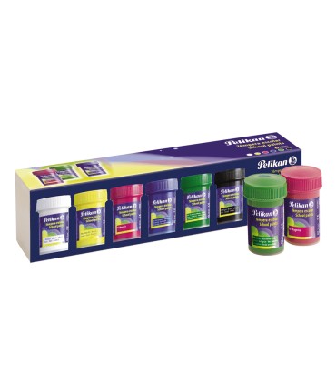 Tempera pelikan escolar 25 ml caja 6 colores surtidos