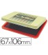 Tampon artline ehp 3 rojo base de plastico 67x106 mm