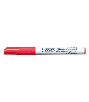 Rotulador bic velleda para pizarra rojo punta redonda 14 mm