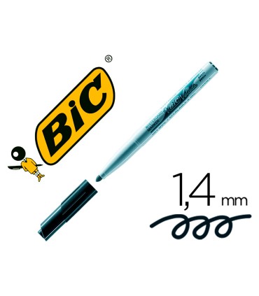 Rotulador bic velleda para pizarra negro punta redonda 14 mm