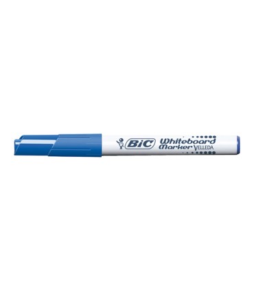 Rotulador bic velleda para pizarra azul punta redonda 14 mm