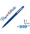 Rotulador paper mate flair original punta fibra azul