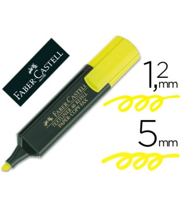 Rotulador faber fluorescente 48 07 amarillo