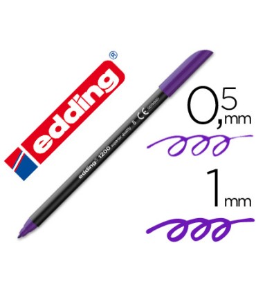 Rotulador edding punta fibra 1200 violeta n8 punta fibra 05 mm