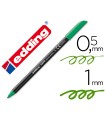 Rotulador edding punta fibra 1200 verde n.4 punta redonda 0.5 mm