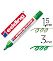 Rotulador edding marcador permanente 3000 verde punta redonda 1,5-3 mm recargable