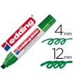 Rotulador edding marcador permanente 800 verde punta biselada 12 mm