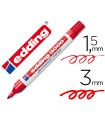 Rotulador edding marcador permanente 3000 rojo punta redonda 1,5-3 mm recargable