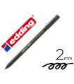 Rotulador edding punta fibra 1300 negro punta redonda 2 mm