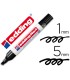 Rotulador edding marcador permanente 1 negro punta biselada 5 mm