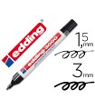 Rotulador edding marcador permanente 3000 negro punta redonda 1,5-3 mm recargable