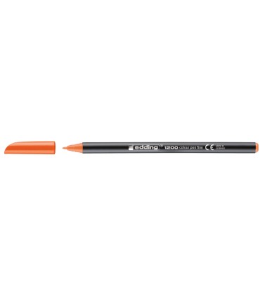 Rotulador edding punta fibra 1200 naranja n6 punta redonda 05 mm