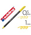 Rotulador edding punta fibra 1200 amarillo n.5 punta redonda 0.5 mm