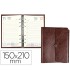 Agenda anillas liderpapel tinde 15x21 cm dia pagina marron simil piel envejecida papel 70 gr