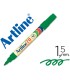 Rotulador artline marcador permanente ek 70 verde punta redonda 15 mm papel metal y cristal