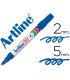 Rotulador artline marcador permanente ek 90 azul punta biselada 5 mm papel metal y cristal