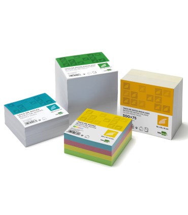 Recambio liderpapel multitaco colores 95x90x40 mm 80 gr