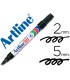 Rotulador artline marcador permanente ek 90 negro punta biselada 5 mm papel metal y cristal