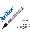 Rotulador artline marcador permanente lavable para textil ek-750 negro punta redonda 0,7 mm