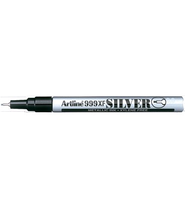 Rotulador artline marcador permanente tinta metalica ek 999 plata punta redonda 08 mm