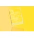 Cuaderno espiral liderpapel folio pautaguia tapa plastico 80h 75gr cuadro pautado 3mm con margen color amarillo