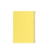 Cuaderno espiral liderpapel folio pautaguia tapa plastico 80h 75gr cuadro pautado 3mm con margen color amarillo