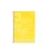 Cuaderno espiral liderpapel folio pautaguia tapa plastico 80h 75gr cuadro pautado 3mm con margen color amarillo