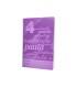 Cuaderno espiral liderpapel folio pautaguia tapa plastico 80h 75gr cuadro pautado 4mm con margen color violeta