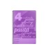 Cuaderno espiral liderpapel folio pautaguia tapa plastico 80h 75gr cuadro pautado 4mm con margen color violeta