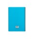 Cuaderno espiral liderpapel folio pautaguia tapa plastico 80h 75gr cuadro pautado 4mm con margen color azul