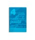 Cuaderno espiral liderpapel folio pautaguia tapa plastico 80h 75gr cuadro pautado 4mm con margen color azul