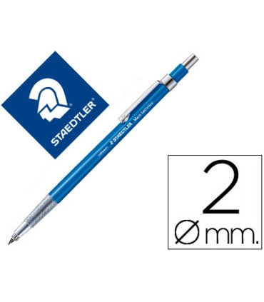 Portaminas staedtler mars 2 mm con clip y afilaminas